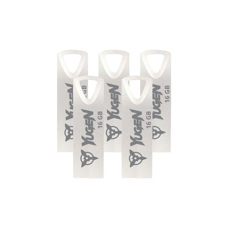 Paquete 30 Memorias Usb 16gb Mayoreo Yugen Metalica Plateada Color Plateado 2 Plateado2 Metal