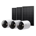 Kit 3 Cámaras Seguridad Tp-link Tapo Tc82 Solares 2k Wi-fi Blanco