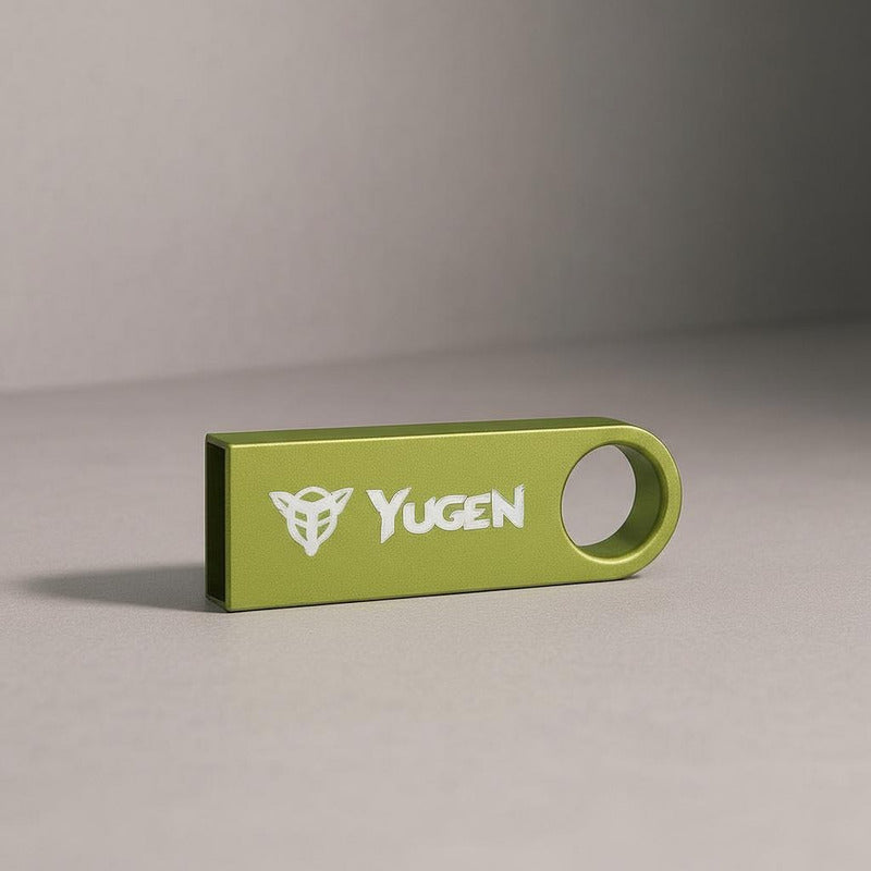 Paquete 30 Memoria Usb 8gb A Granel Metálica Mayoreo Yugen Verde Limon Y1