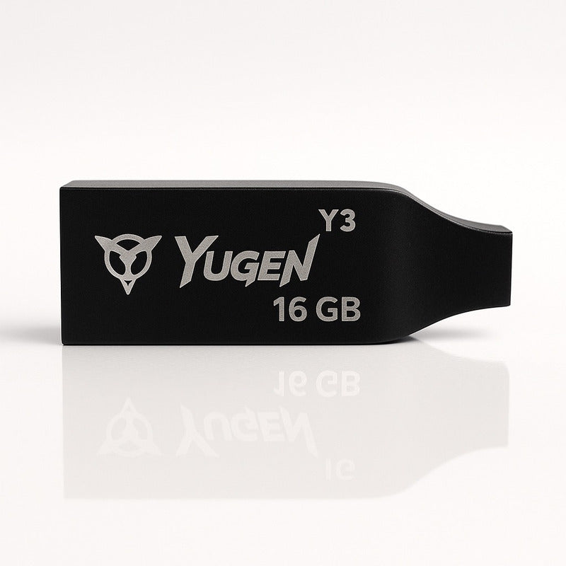 Pack 20 Memorias Usb 16gb Metálica Yugen Usb 2.0 Negro Modelo Y3b