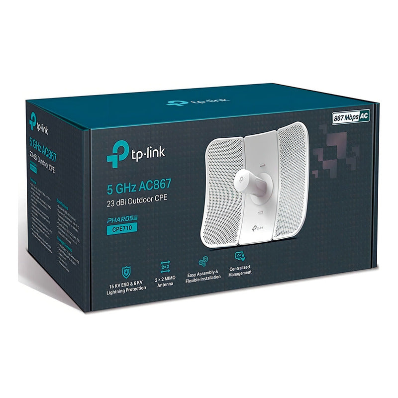 Access Point Exterior Tp-link Cpe710 5ghz 802.11ac 867mbps Color Blanco