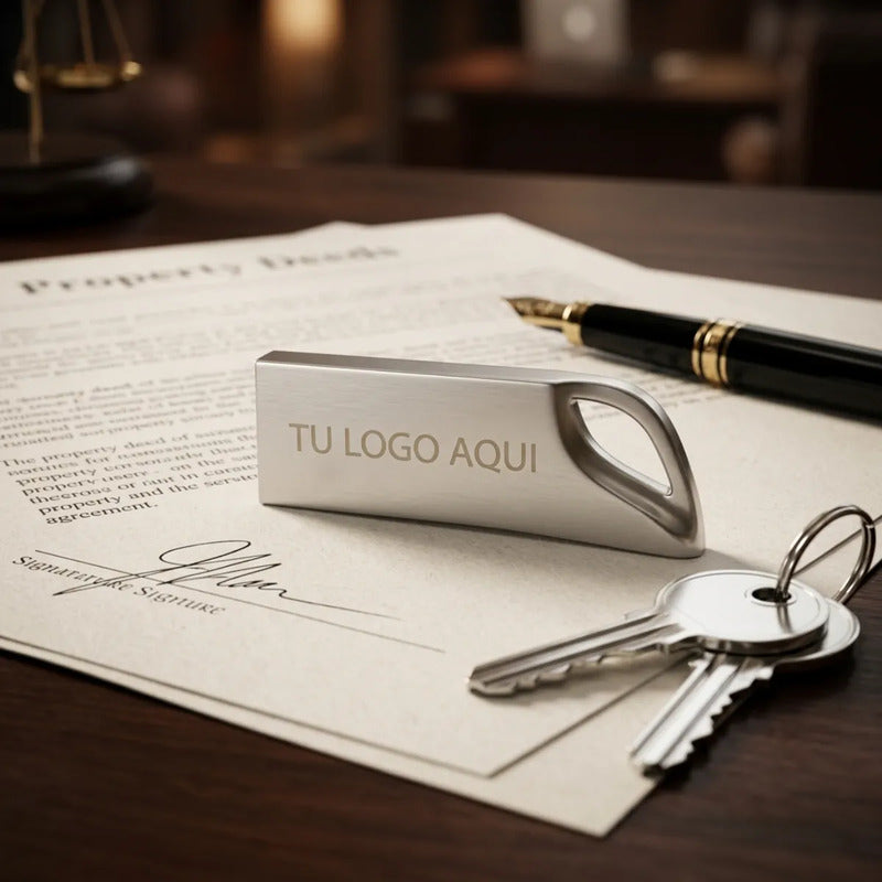 Paquete 50 Memorias Usb 16gb Personalizadas Para Eventos Plateado Y6per