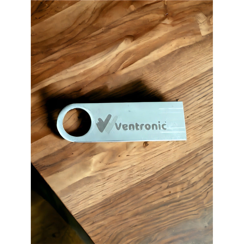 Kit 300 Memorias Usb 16gb Personalizadas Logo Laser Metal /i Color Plateado Liso