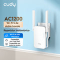 Extensor Wifi Ac1200 Repetidor Wifi Doble Banda 1200mbps Con Puerto Ethernet Mesh Compatible Con Todos Los Routers Cudy Re1200 Cobertura Amplificador Señal Wifi 5