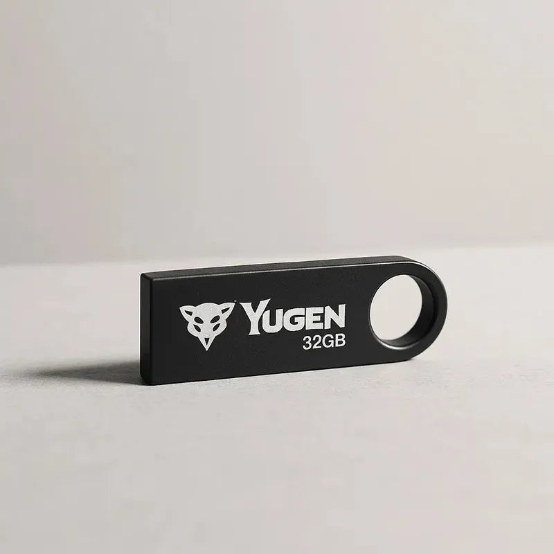 Paquete 10 Memoria Usb 16gb A Granel Metálica Mayoreo Yugen Negro Y1