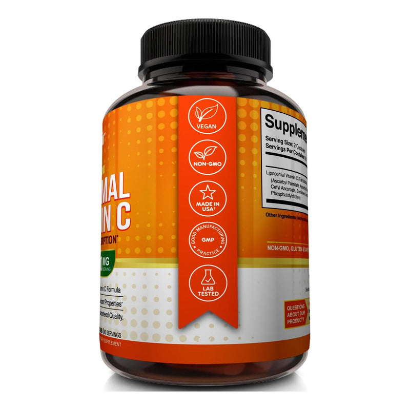 Nutriflair Liposomal Vitamina C Antioxidante 180 Capsulas Sabor Naranja