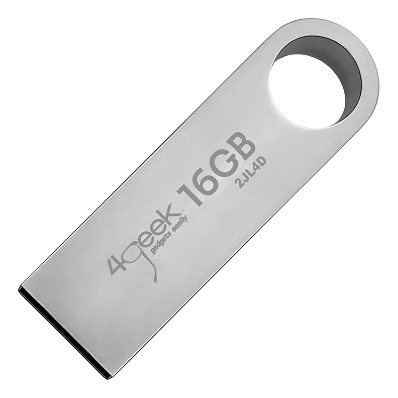 Kit 100 Memoria Usb 2.0 16gb Metal Granel Mayoreo Color Gris Metalicas