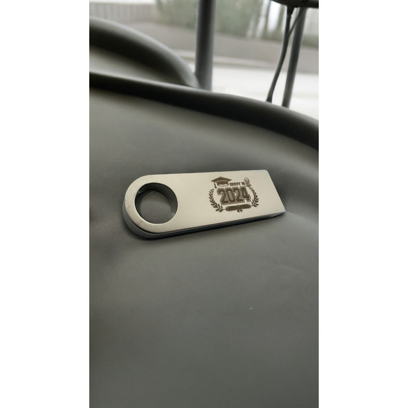 Kit 150 Memorias Usb 16gb Personalizadas Logo Laser Metal /i Plateado Metálico