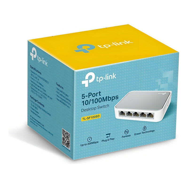 Switch Tplink De Escritorio 5 Puertos 10/100 Mbps Tl-sf1005d