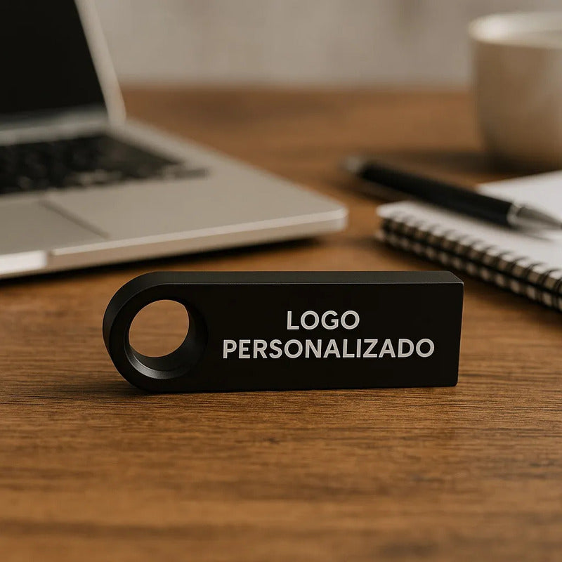 Kit 30 Memorias Usb 16gb Personalizadas Logo Laser Metal /i Negro