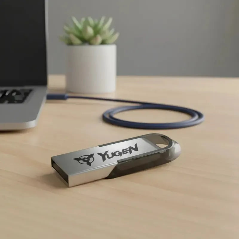 Paquete 10 Memoria Usb 16gb A Granel Metálica Mayoreo Yugen Plateado Y15