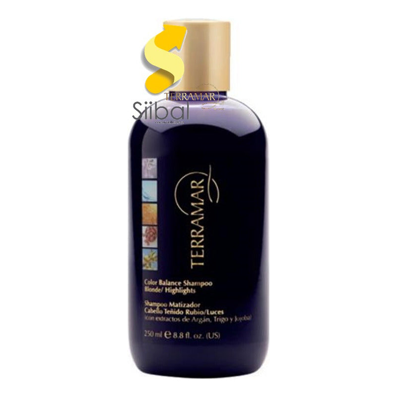 Shampoo Matizador Terramar Cabello Teñido Rubio/luces 250 Ml