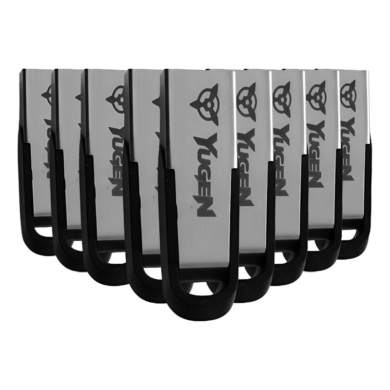 Paquete 10 Memoria Usb 8gb A Granel Metálica Mayoreo Yugen Plateado Y15