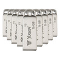 Kit  10 Memorias Usb 16gb Metalica Usb 2.0 Yugen  Plata Y5 Plateado Y5