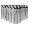 Kit 10 Memorias Usb 16gb Yugen Y6 Metálica Granel Musica Color Plateado Y5