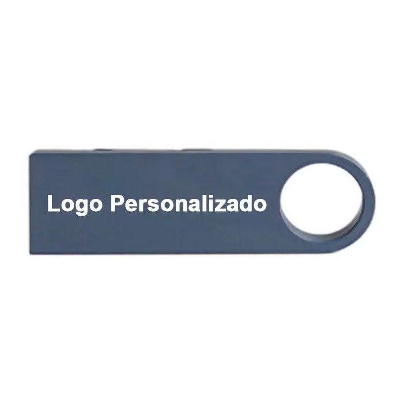 Kit 350 Memorias Usb 16gb Personalizadas Logo Laser Metal /i Azul 2 Y1