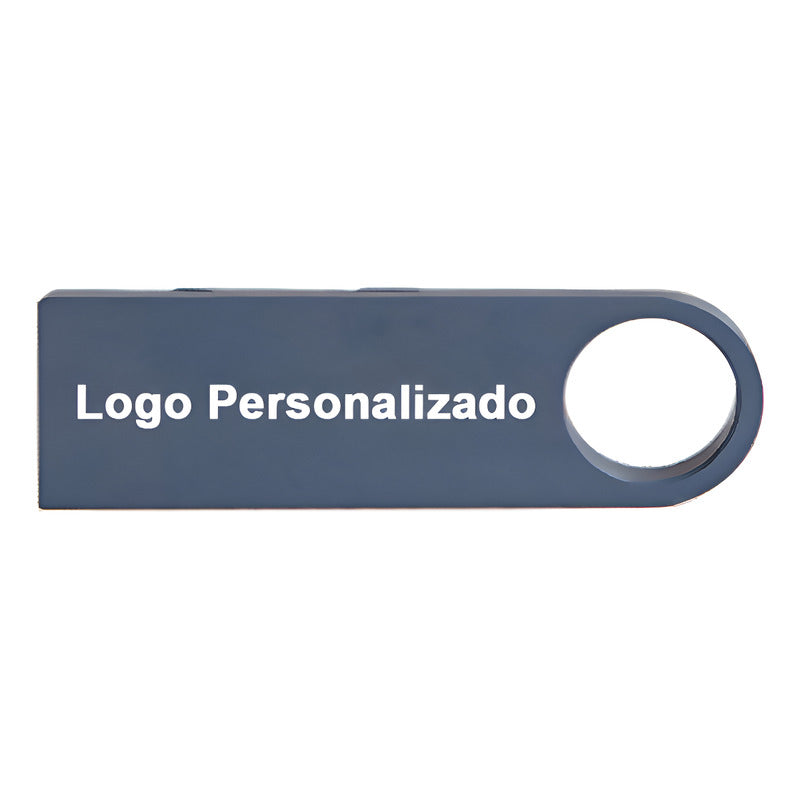 70 Memorias Usb 32gb Personalizadas Logo Laser Metal Azul 2 Y1