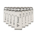 Kit 20 Memorias Usb 16gb Yugen Y5 Plásticas Usb 2.0 Compatibles Con Windows Plateado