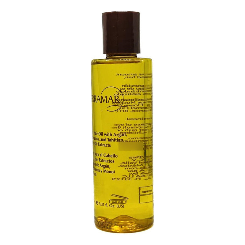 3 Pzs Óleo Capilar Terramar 98 Ml Argan Macadamia Monoi