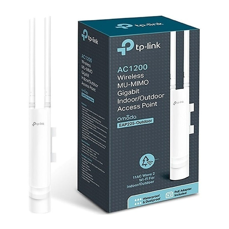 Access Point Exterior, Wmm Tp-link Omada Eap225-outdoor V1 Eap225 Blanco