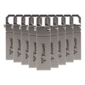 Paquete 30 Memoria Usb 8gb A Granel Metálica Mayoreo Yugen Plateado Y9