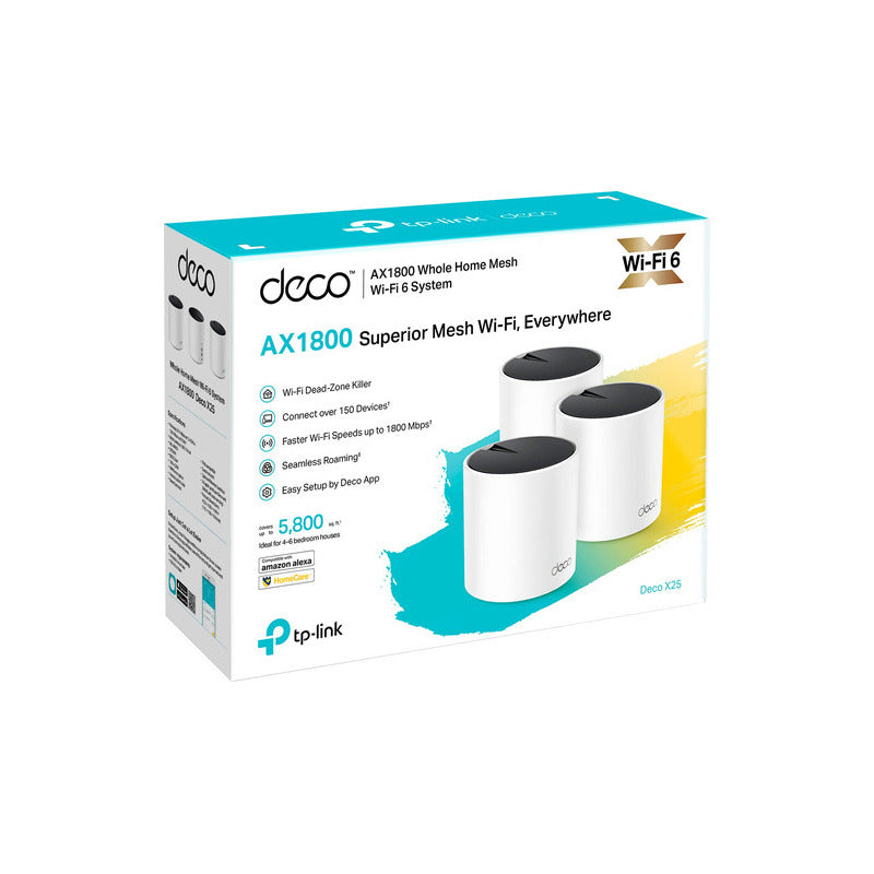 Tp-link Deco X25 Ax Sistema Wi-fi 6 De Malla Para Todo El H. Color White