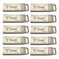 Kit 20 Memorias Usb 16gb Yugen Y7 Metálica Granel Musica Plateado Y7