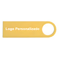 100 Memorias Usb 32gb Personalizadas Logo Laser Metal Dorado Y1