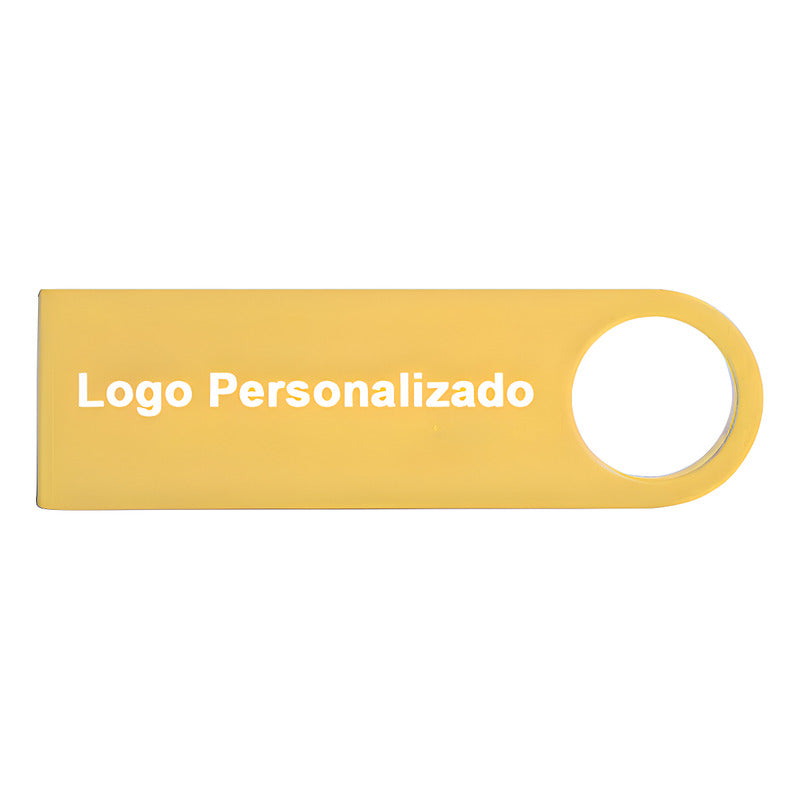 100 Memorias Usb 32gb Personalizadas Logo Laser Metal Dorado Y1