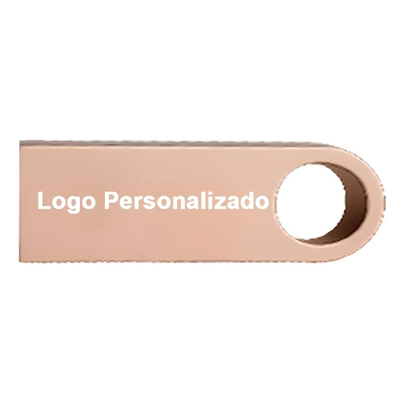Kit 350 Memorias Usb 16gb Personalizadas Logo Laser Metal /i Oro Rosa Y1