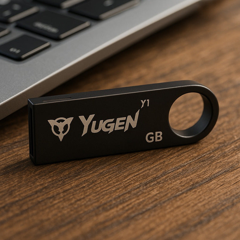 Kit 10 Memoria Usb 8gb Metalica Negro Bulk Suelta Nuevas Y1b Negro Y1b