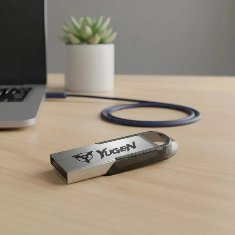 Paquete 20 Memoria Usb 16gb A Granel Metálica Mayoreo Yugen Plateado Y15