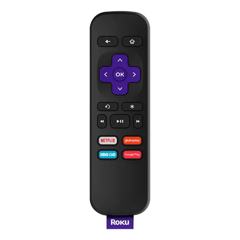 Roku Express 3930 Negro Dispositivo De Streaming Hd Con Cable Hdmi De Alta Velocidad Y Control Remoto Simple Estándar