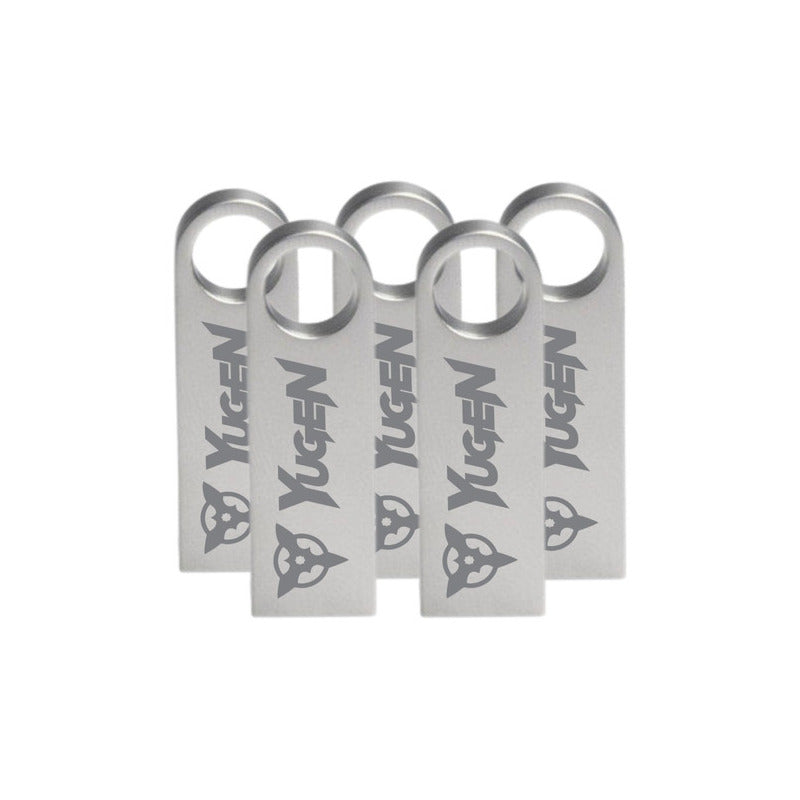 Pack 200 Memorias Usb 16gb Yugen Metálica Plateado Usb 2.0 Metal