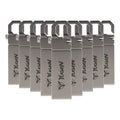 Paquete 10 Memoria Usb 16gb A Granel Metálica Mayoreo Yugen Plateado Y9