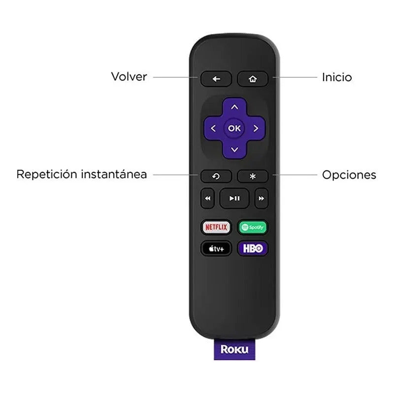 Roku Express 4k+ 3941r Negro De Voz