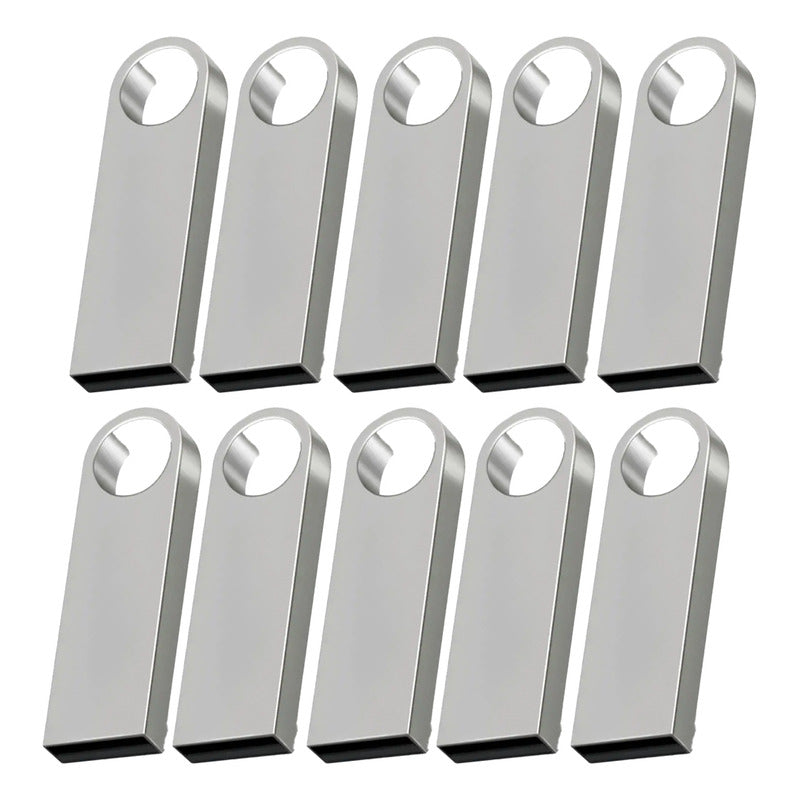 Kit 50 Memorias Usb 16 Gb 2.0 Bulk Sft Plateada A Granel Plateado Liso
