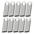 Kit 50 Memorias Usb 16 Gb 2.0 Bulk Sft Plateada A Granel Plateado Liso