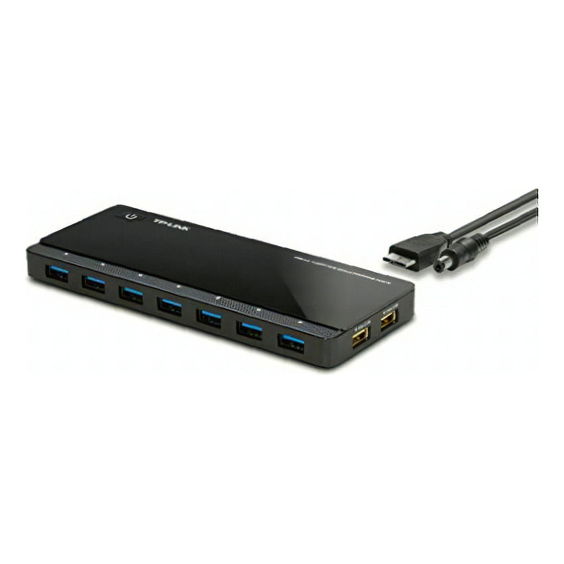Hub Usb Tp-link De 7 Puertos 3.0 Con 2 Cargadores