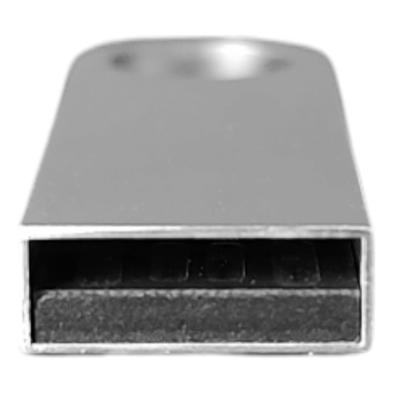 Kit De 100 Memoria Usb Metal Plata Bulk Suelta 16gb Plateado Liso