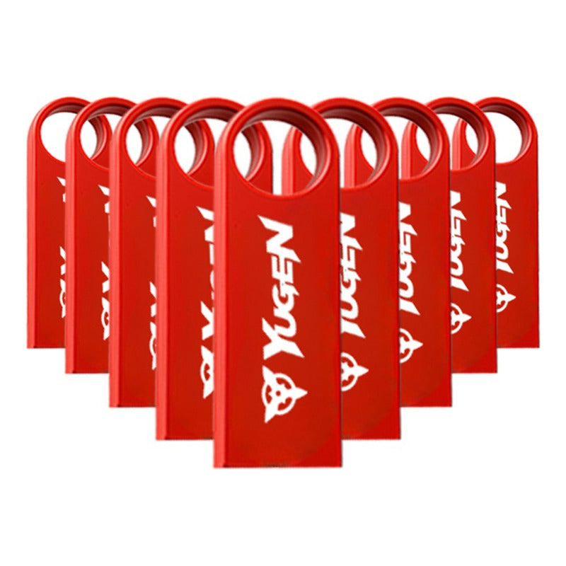 Paquete 50 Memoria Usb 8gb A Granel Metálica Mayoreo Yugen Rojo Y1