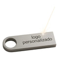 25 Memorias Usb 16gb  Personalizadas 2 Lados 2 Logos Laser Plateado Y1