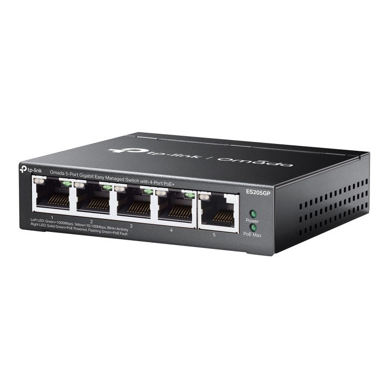 Tp-link Omada Es205gp Swicht 5 Puertos 4 Poe Administrable