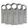 Kit 350 Memorias Usb 16gb Personalizadas Logo Laser Metal /i Plata Metálico