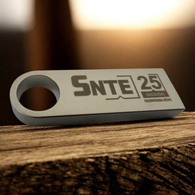 Kit 200 Memorias Usb 16gb Personalizadas Logo Laser Metal /i Plata Metálico