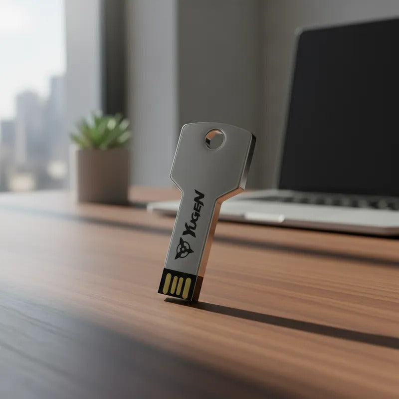 Paquete 50 Memoria Usb 8gb A Granel Metálica Mayoreo Yugen Plateado Y11