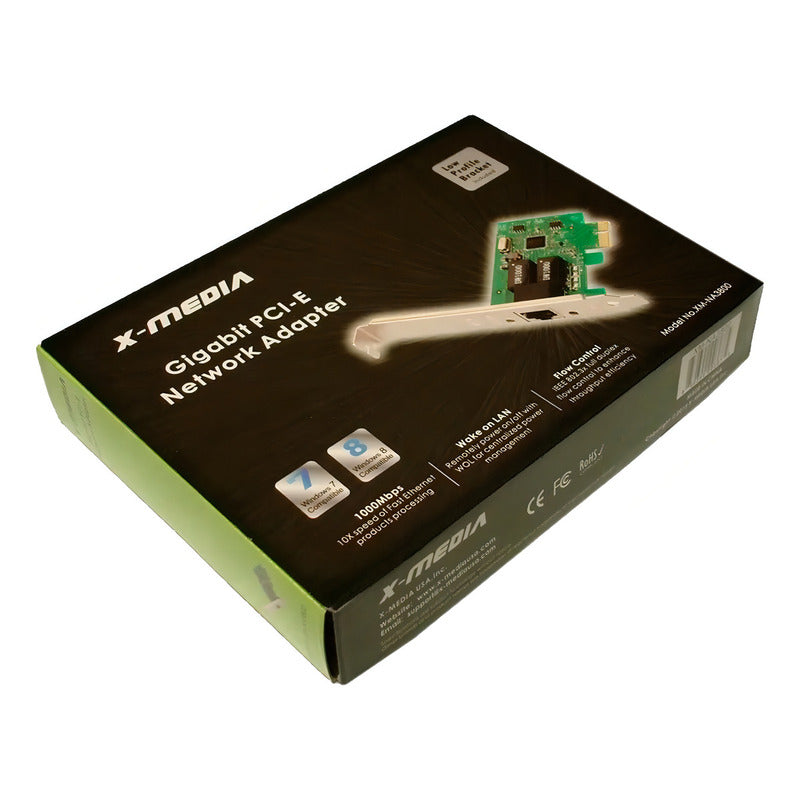 X-media Tarjeta Pci Adaptador Red Gigabit Ethernet Na3800