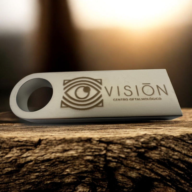 Kit 200 Memorias Usb 16gb Personalizadas Logo Laser Metal /i Plata Metálico