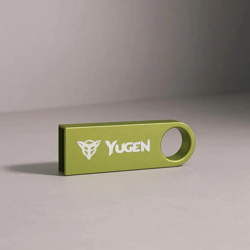 Paquete 20 Memoria Usb 16gb A Granel Metálica Mayoreo Yugen Verde Limon Y1