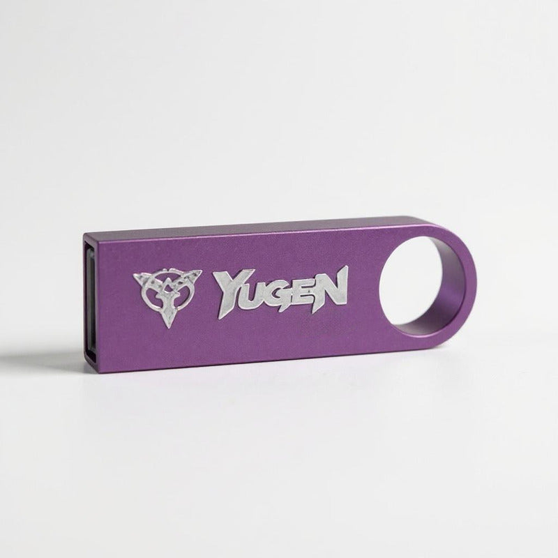Paquete 10 Memoria Usb 8gb A Granel Metálica Mayoreo Yugen Violeta Y1